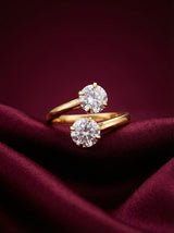 Elegant Crystal Stone Ring - Gold Plated (Copy) (Copy)